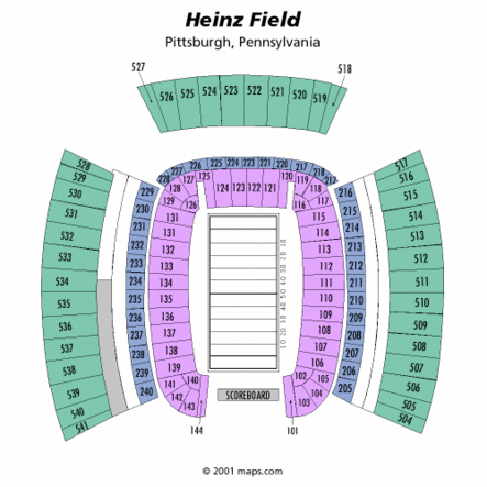 Pittsburgh Steelers Seating Chart